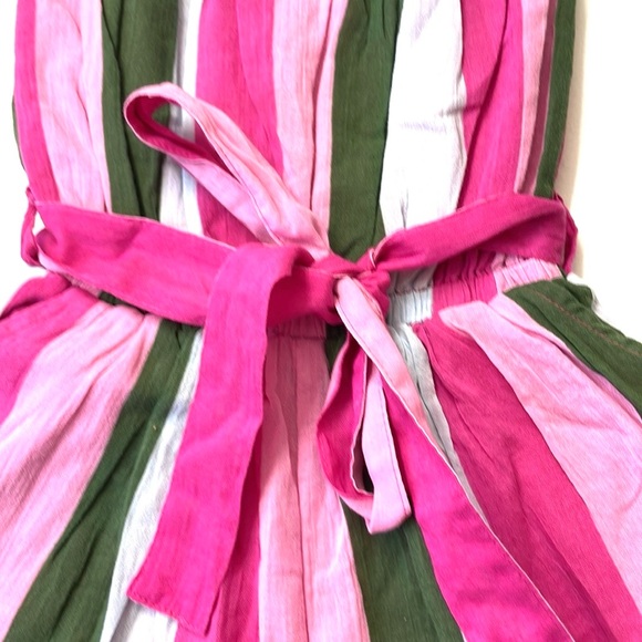 Janie and Jack Striped Gauze Romper, Size 8 - Picture 3 of 6